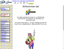 Tablet Screenshot of huebner-co.de